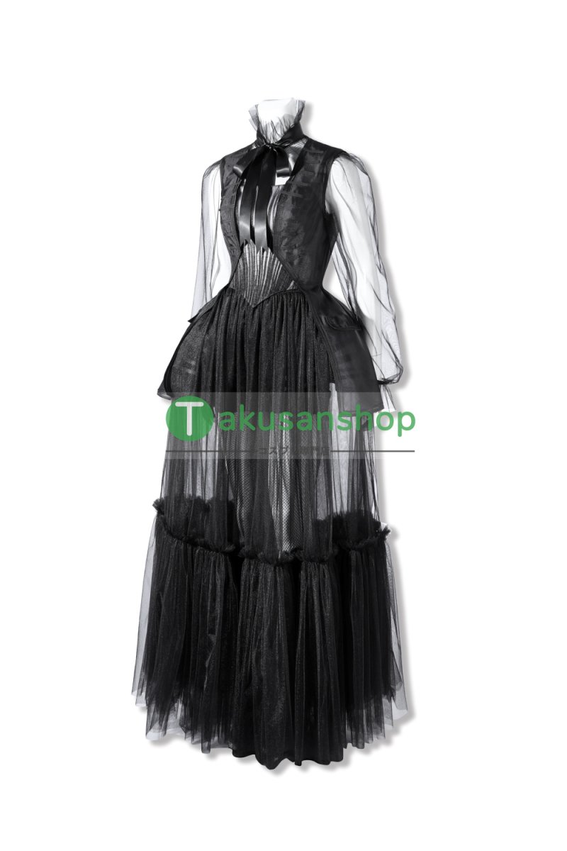 画像3: アダムス・ファミリー  ドラマ  ウェンズデー  Wednesday   風 コスチューム コスプレ衣装 (3)