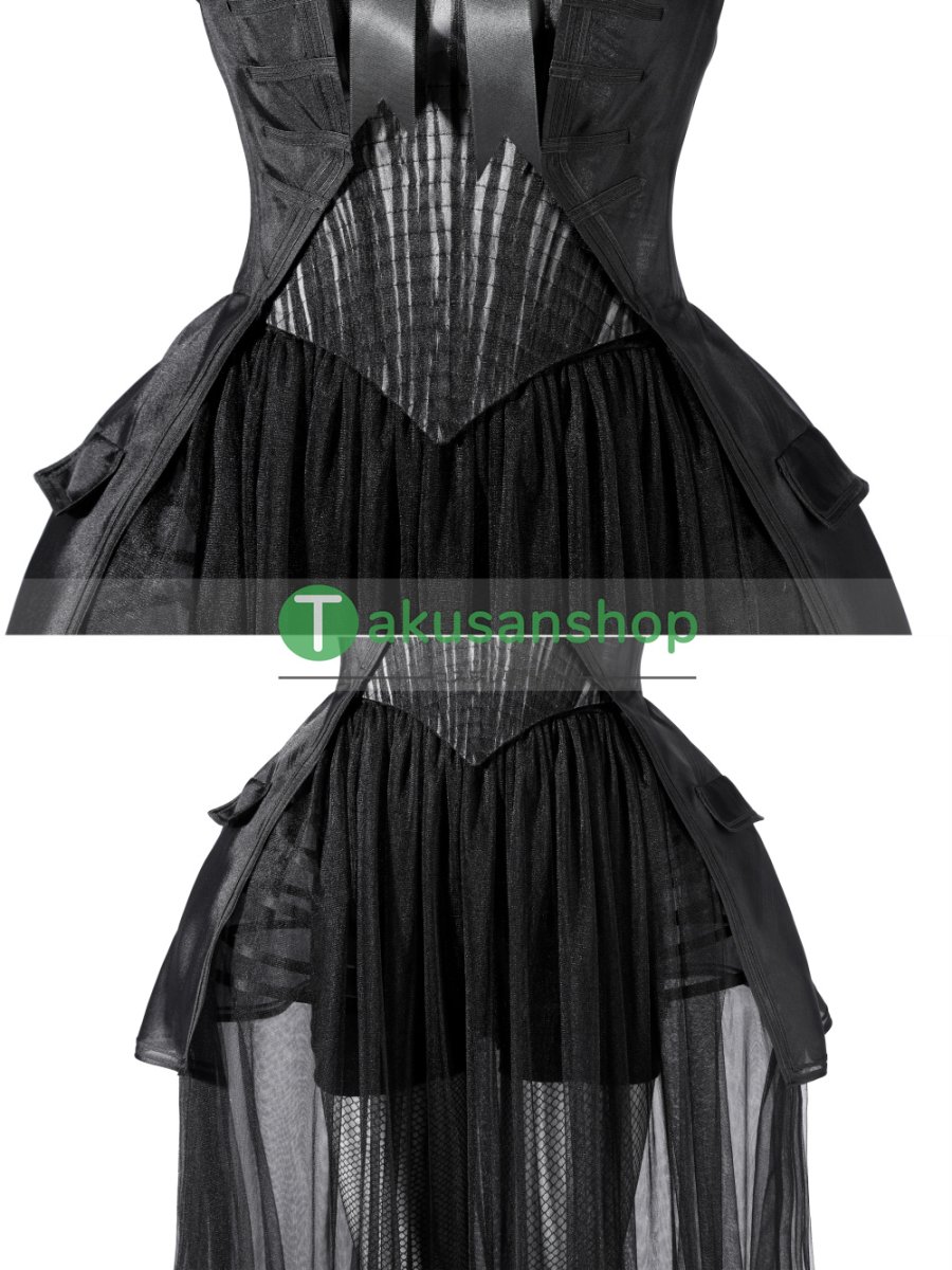 画像8: アダムス・ファミリー  ドラマ  ウェンズデー  Wednesday   風 コスチューム コスプレ衣装 (8)