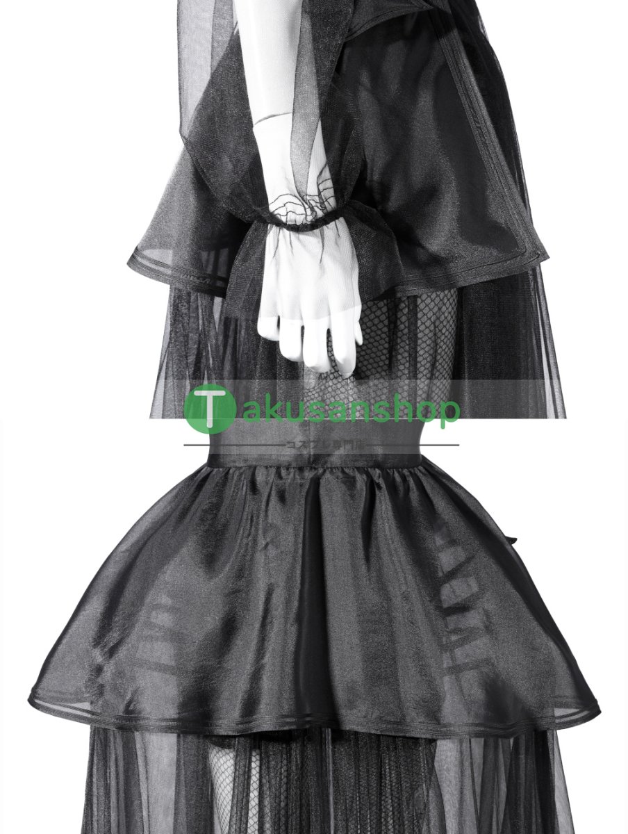 画像9: アダムス・ファミリー  ドラマ  ウェンズデー  Wednesday   風 コスチューム コスプレ衣装 (9)