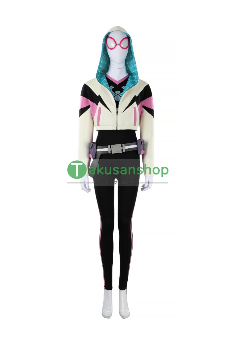 画像2: Spider-Man スパイダーマン フレンドリー・ネイバーフッド  グウェン 風  コスチューム コスプレ衣装 (2)