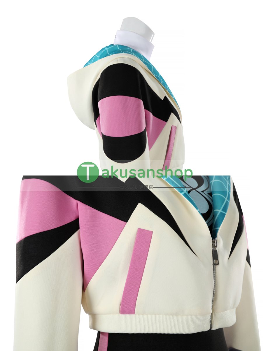 画像11: Spider-Man スパイダーマン フレンドリー・ネイバーフッド  グウェン 風  コスチューム コスプレ衣装 (11)