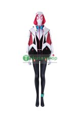 画像2: Spider-Man スパイダーマン オールニュー・スパイダー・グウェン ゴーストスパイダー  グウェン Gwen 風  コスチューム コスプレ衣装 (2)