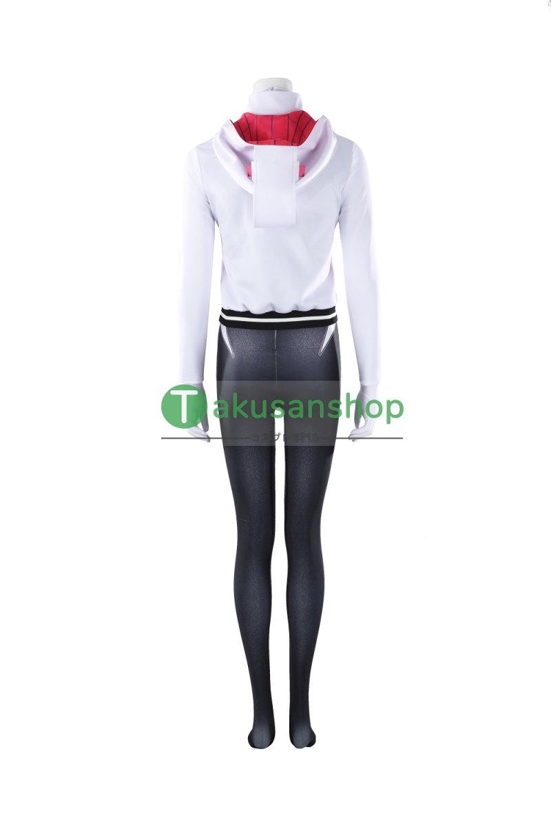 画像9: Spider-Man スパイダーマン オールニュー・スパイダー・グウェン ゴーストスパイダー  グウェン Gwen 風  コスチューム コスプレ衣装 (9)
