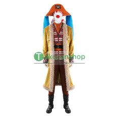 画像1: ONE PIECE ワンピース   バギー  風 コスチューム コスプレ衣装  オーダーメイド (1)