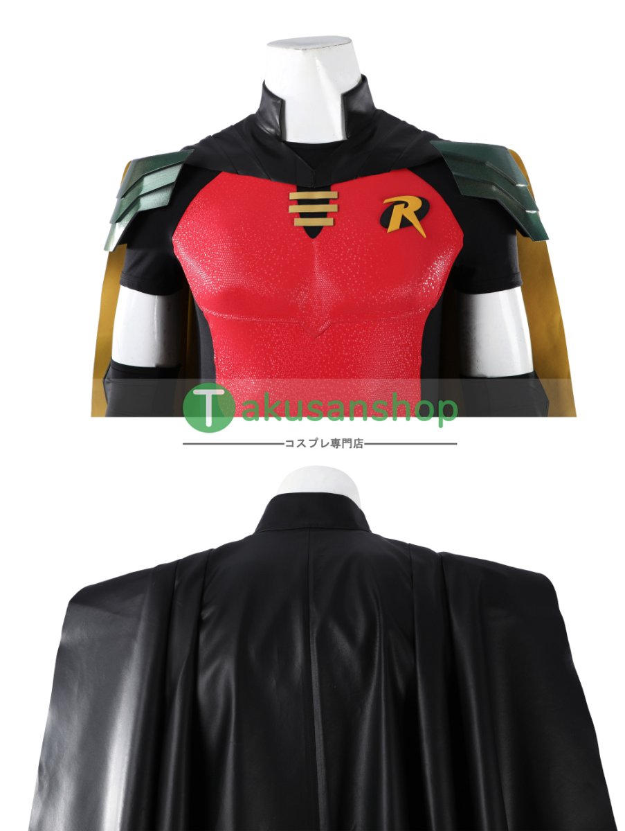 画像13: バットマン  レッドロビン  3代目ロビン  ティム・ドレイク  風 コスチューム コスプレ衣装  オーダーメイド (13)