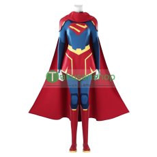 画像1: アドベンチャー・ウィズ・スーパーマン  スーパーガール カラ・ゾー＝エル  風 コスチューム コスプレ衣装 コスプレ靴 (1)