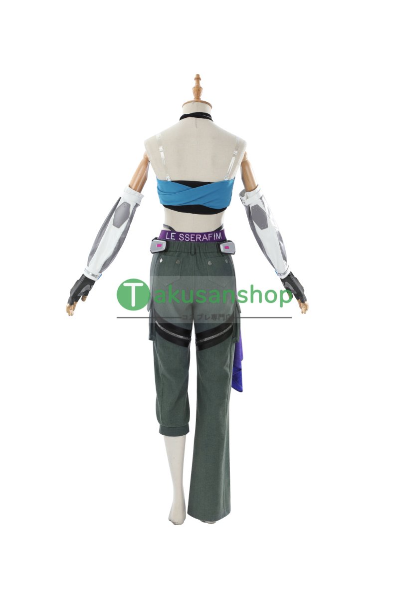 画像4: オーバーウォッチ 2 Overwatch 2 LE SSERAFIM  ルセラフィム  D.VA DVA ハナ・ソング  風 仮装 コスチューム コスプレ衣装 (4)