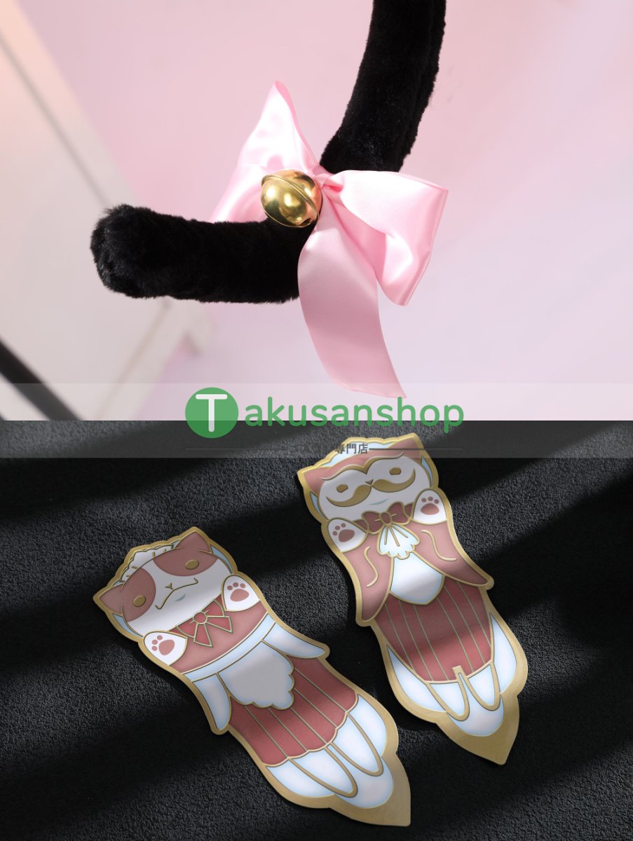 画像14: オーバーウォッチ Overwatch  にゃんカフェ  猫耳メイド KIRIKO キリコ  風 コスチューム コスプレ衣装 (14)