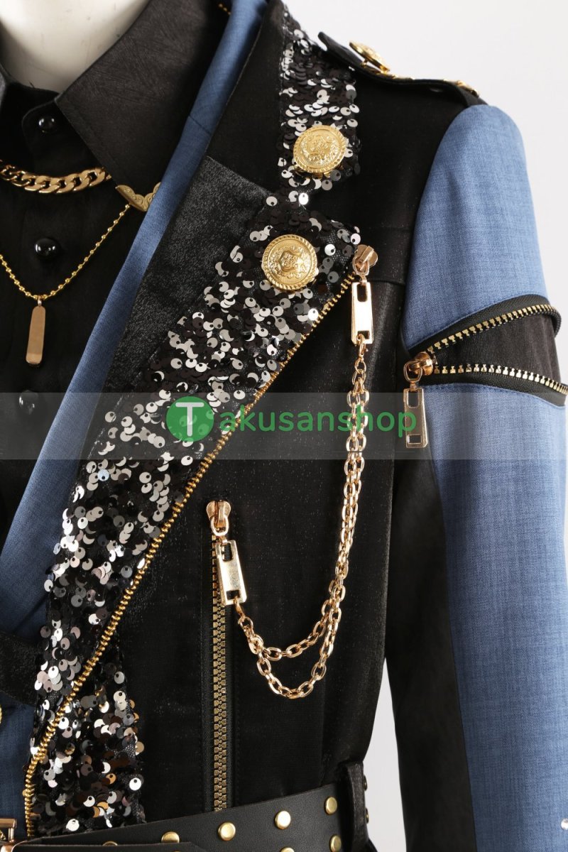 画像10: プロセカ×あんスタ プロジェクトセカイ  あんさんぶるスターズ コラボ フュージョン DI:Verse 守沢千秋 天馬司 漣ジュン 東雲彰人 瀬名泉 青柳冬弥 逆先夏目 神代類  カイト KAITO 鏡音レン 風 コスチューム コスプレ衣装 オーダーメイド (10)