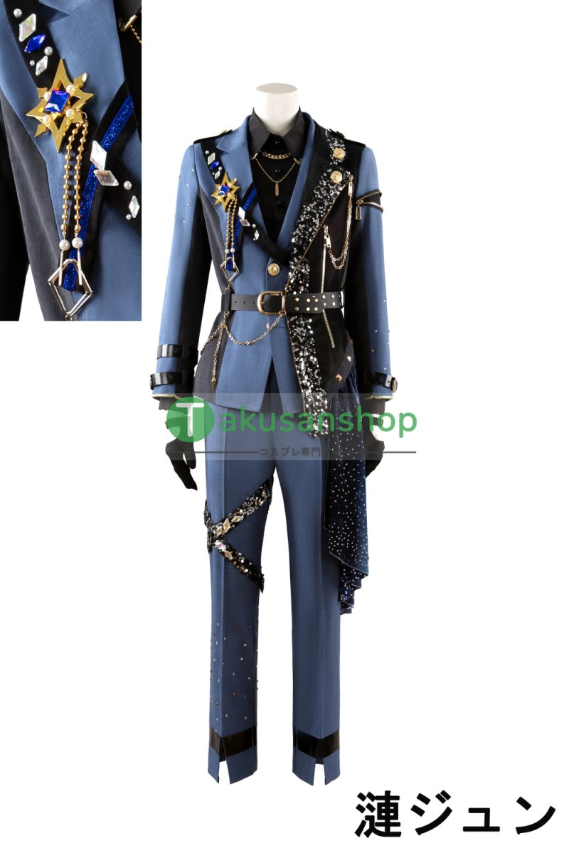 画像34: プロセカ×あんスタ プロジェクトセカイ  あんさんぶるスターズ コラボ フュージョン DI:Verse 守沢千秋 天馬司 漣ジュン 東雲彰人 瀬名泉 青柳冬弥 逆先夏目 神代類  カイト KAITO 鏡音レン 風 コスチューム コスプレ衣装 オーダーメイド (34)