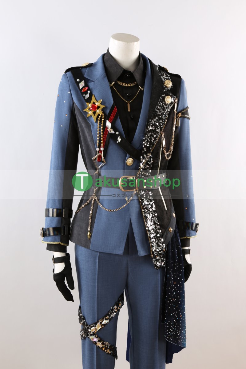 画像6: プロセカ×あんスタ プロジェクトセカイ  あんさんぶるスターズ コラボ フュージョン DI:Verse 守沢千秋 天馬司 漣ジュン 東雲彰人 瀬名泉 青柳冬弥 逆先夏目 神代類  カイト KAITO 鏡音レン 風 コスチューム コスプレ衣装 オーダーメイド (6)