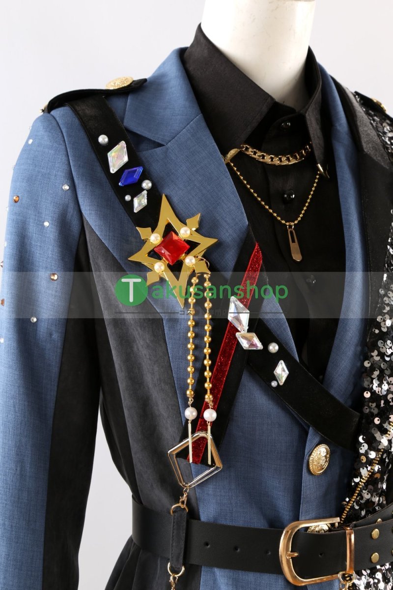 画像7: プロセカ×あんスタ プロジェクトセカイ  あんさんぶるスターズ コラボ フュージョン DI:Verse 守沢千秋 天馬司 漣ジュン 東雲彰人 瀬名泉 青柳冬弥 逆先夏目 神代類  カイト KAITO 鏡音レン 風 コスチューム コスプレ衣装 オーダーメイド (7)