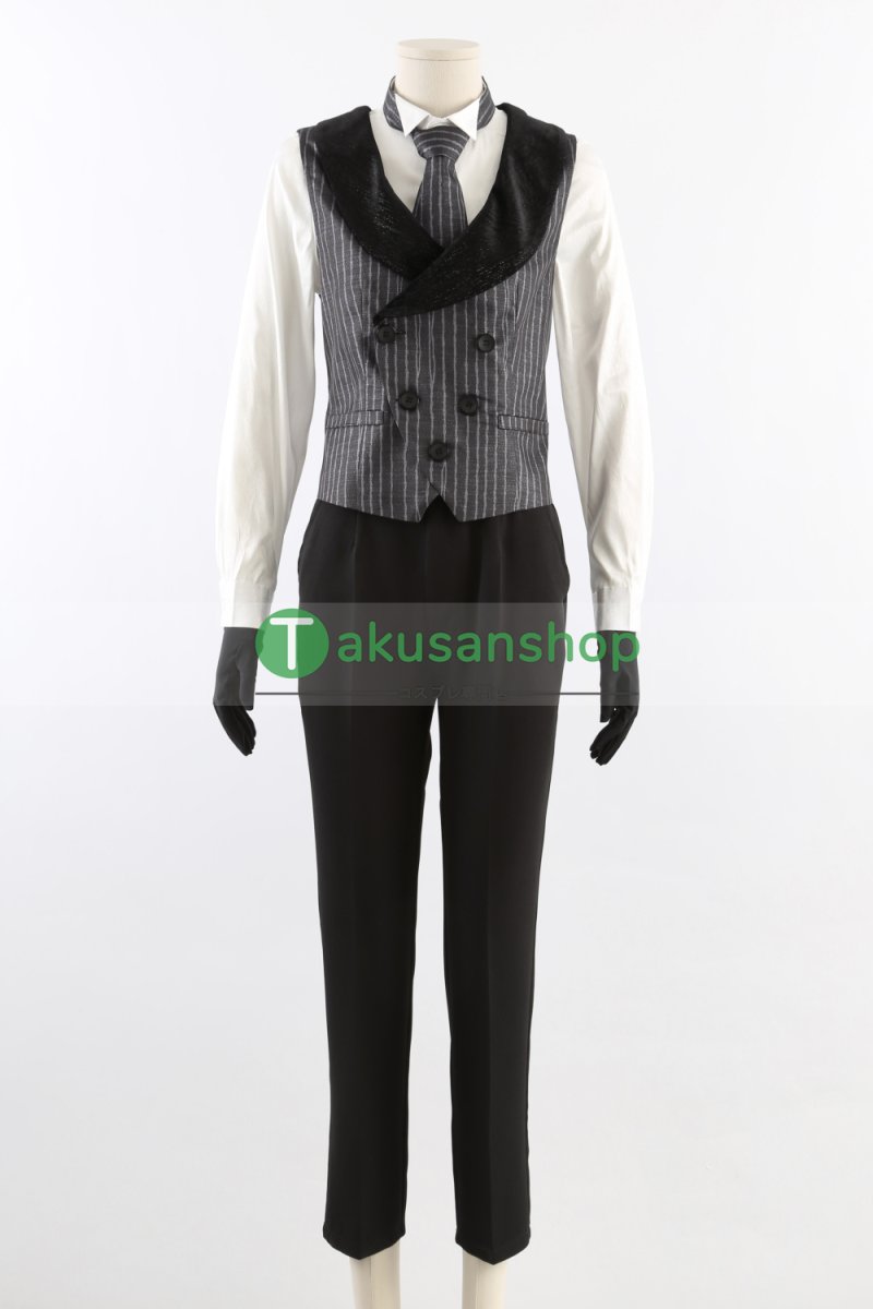 画像13: ツイステ ツイステッドワンダーランド  2024 ハロウィン  ナイトメアースーツ  Malleus マレウス   風 コスチューム コスプレ衣装 オーダーメイド (13)