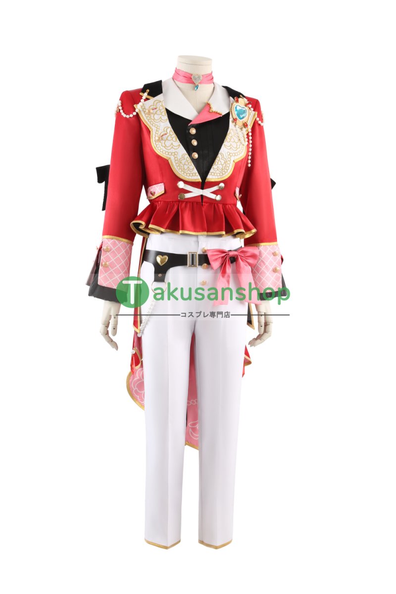 画像2: あんスタ あんさんぶるスターズ  試恋 ステップで踊るブコレクター Heart Collector バレンタイン Knights 鳴上嵐  朱桜司 月永レオ 瀬名泉 朔間凛月  風 コスチューム コスプレ衣装 オーダーメイド (2)