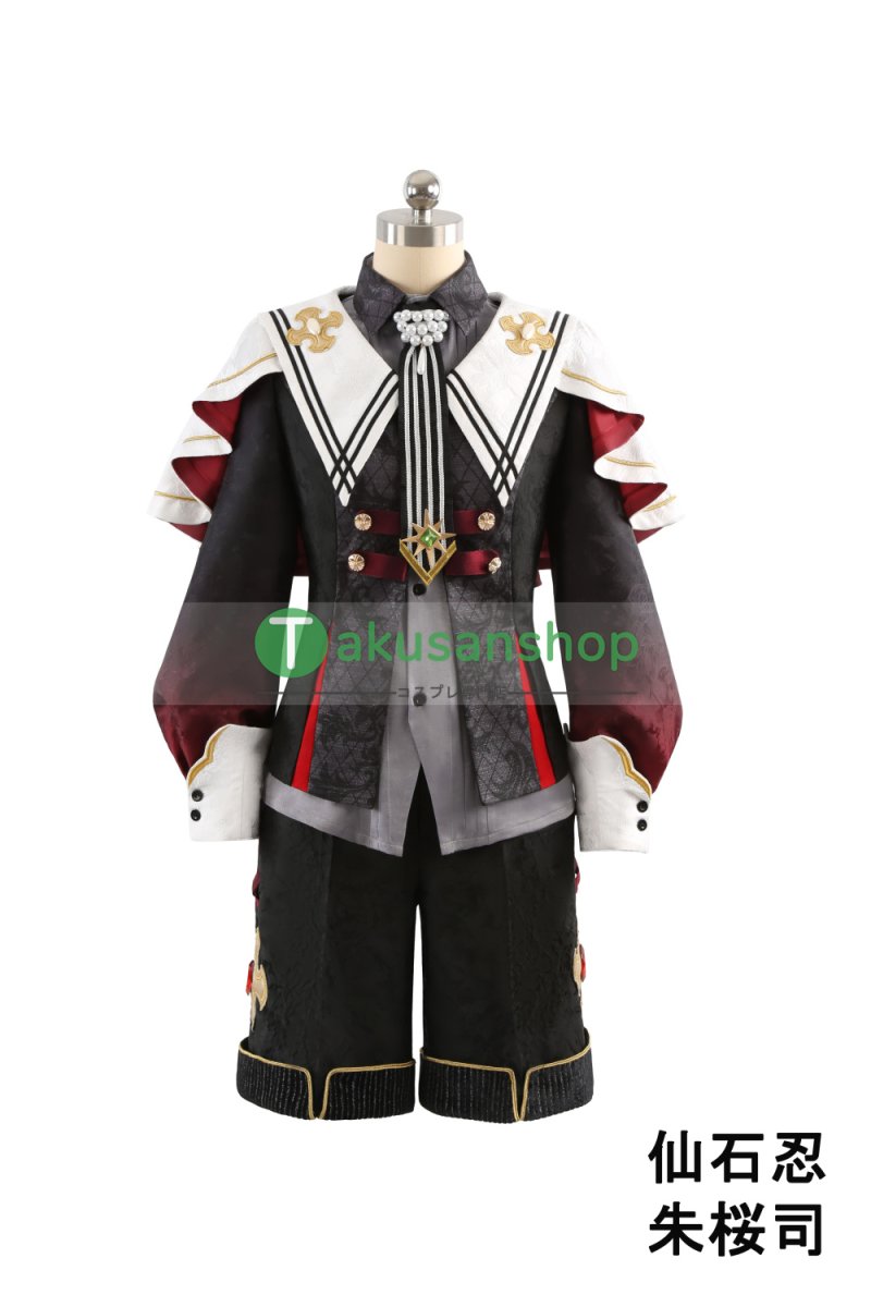 画像2: あんスタ あんさんぶるスターズ  Ha/Lo ハロ 堕天使たちの晩餐会 仙石忍 朱桜司 真白友也 ユメ  風 コスチューム コスプレ衣装 オーダーメイド (2)