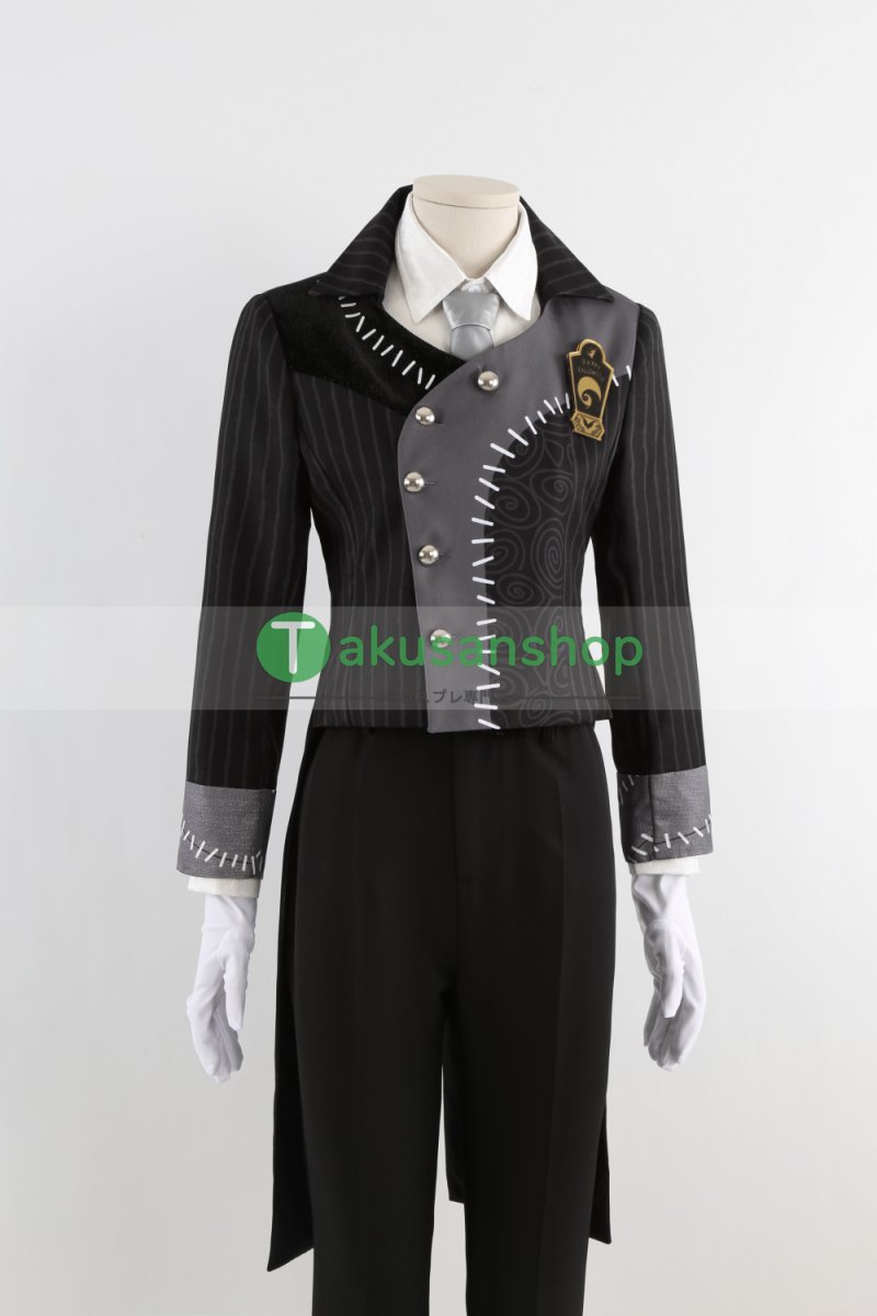 画像5: ツイステ ツイステッドワンダーランド  2024 ハロウィン  ナイトメアースーツ  ジェイド Jade    風 コスチューム コスプレ衣装 オーダーメイド (5)