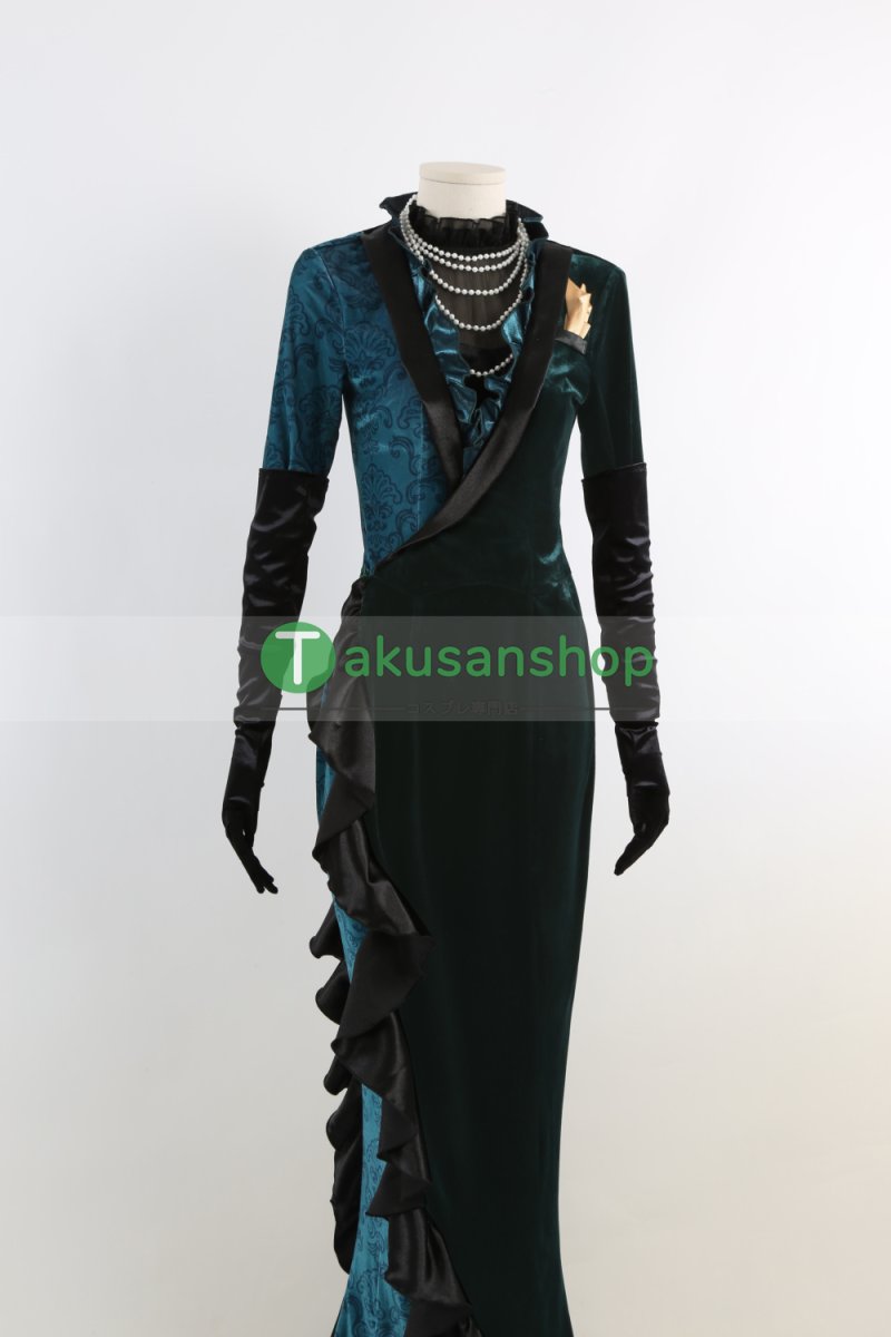 画像5: ツイステ ツイステッドワンダーランド ジェイド フロイドの母 ジョルジーナ  風 コスチューム コスプレ衣装 オーダーメイド (5)