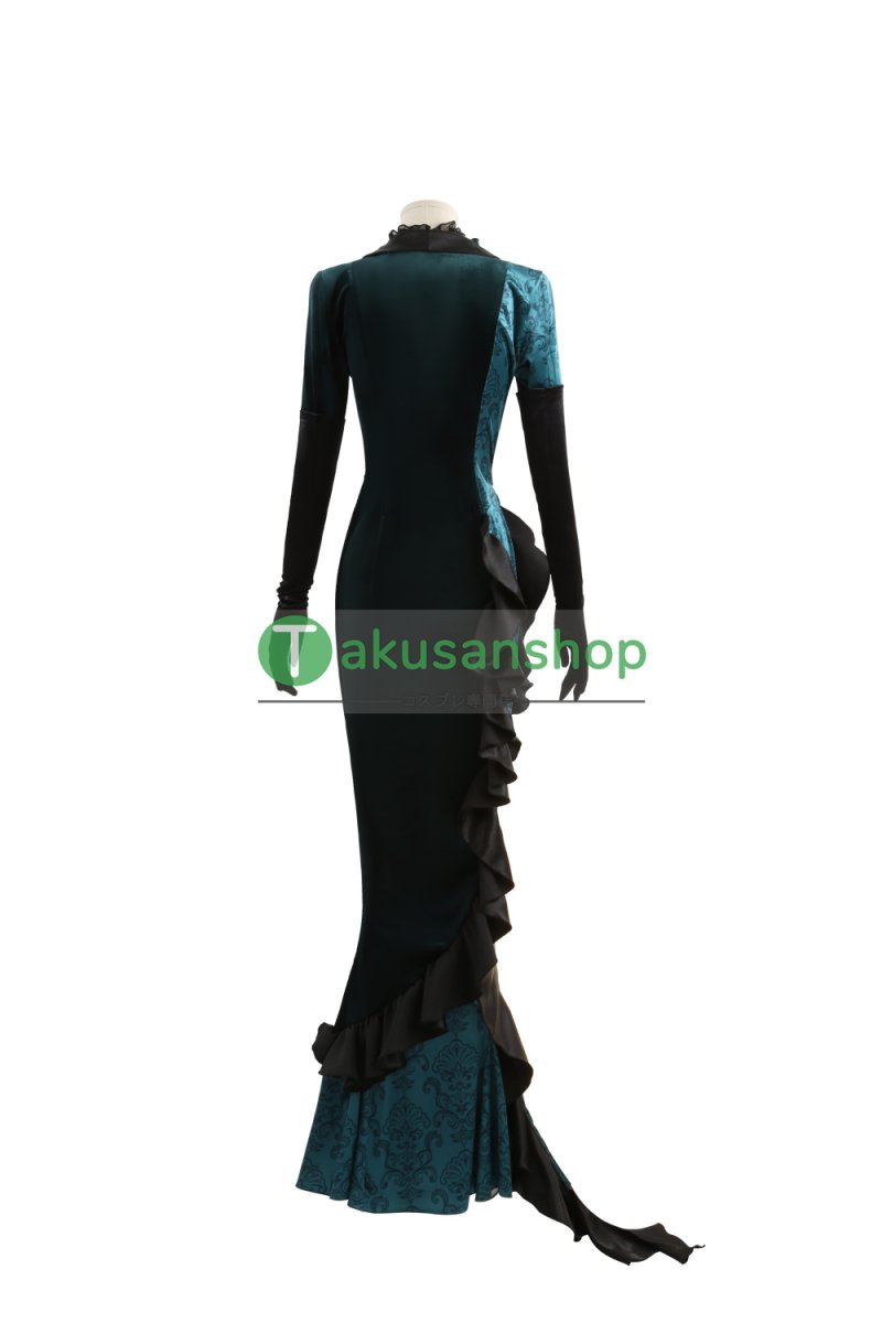 画像4: ツイステ ツイステッドワンダーランド ジェイド フロイドの母 ジョルジーナ  風 コスチューム コスプレ衣装 オーダーメイド (4)