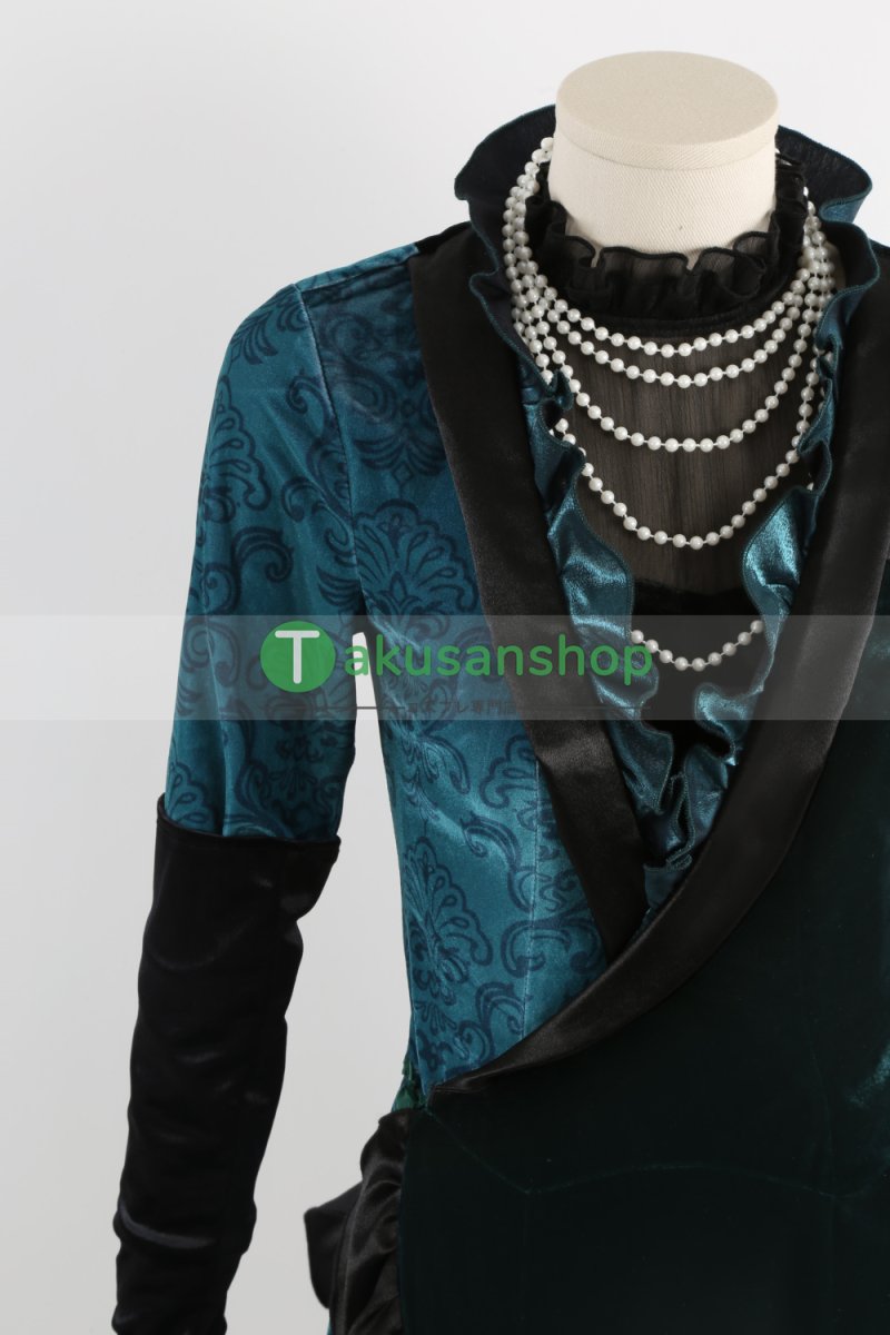 画像7: ツイステ ツイステッドワンダーランド ジェイド フロイドの母 ジョルジーナ  風 コスチューム コスプレ衣装 オーダーメイド (7)