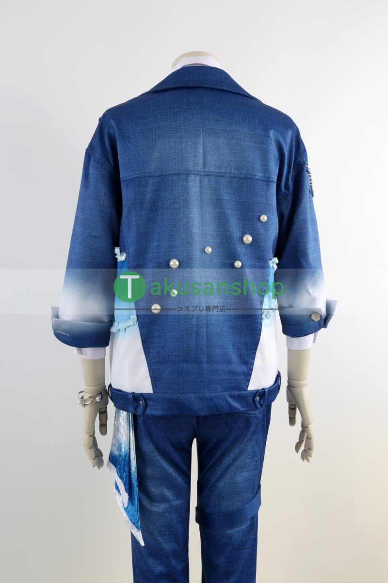 画像16: あんスタ あんさんぶるスターズ   十周年 Deep into you  Neptu  ネプトゥ 乙狩アドニス 神崎颯馬 遊木真 深海奏汰 月永レオ 青葉つむぎ 巴日和 風 コスチューム コスプレ衣装 オーダーメイド (16)