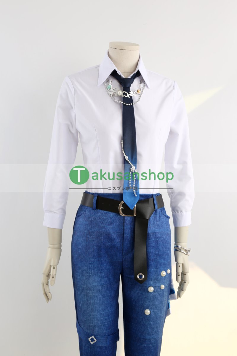 画像19: あんスタ あんさんぶるスターズ   十周年 Deep into you  Neptu  ネプトゥ 乙狩アドニス 神崎颯馬 遊木真 深海奏汰 月永レオ 青葉つむぎ 巴日和 風 コスチューム コスプレ衣装 オーダーメイド (19)