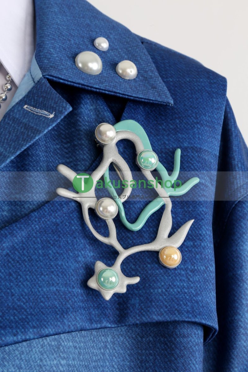 画像9: あんスタ あんさんぶるスターズ   十周年 Deep into you  Neptu  ネプトゥ 乙狩アドニス 神崎颯馬 遊木真 深海奏汰 月永レオ 青葉つむぎ 巴日和 風 コスチューム コスプレ衣装 オーダーメイド (9)