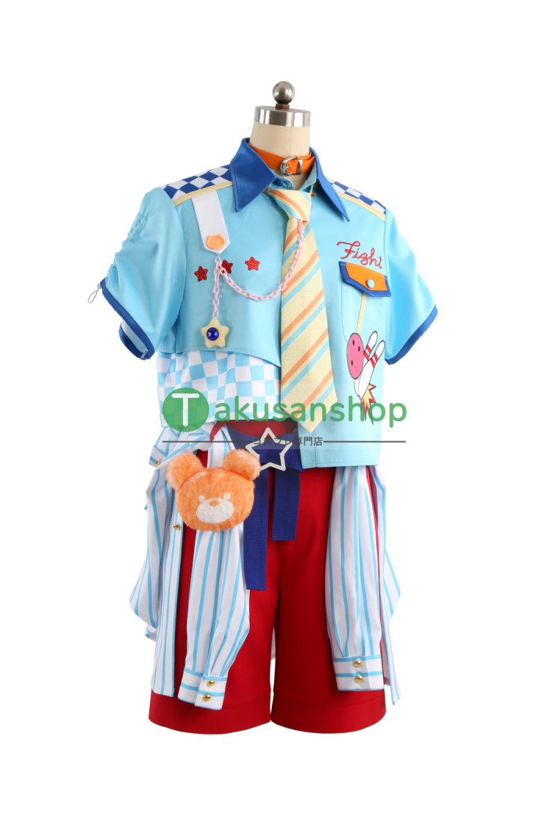 画像3: あんスタ あんさんぶるスターズ   シャッフルユニット  クマクマレスＱ  レスQベアズ  仁兎なずな 月永レオ 姫宮桃李 遊木真 カンナ   風 コスチューム コスプレ衣装 オーダーメイド (3)