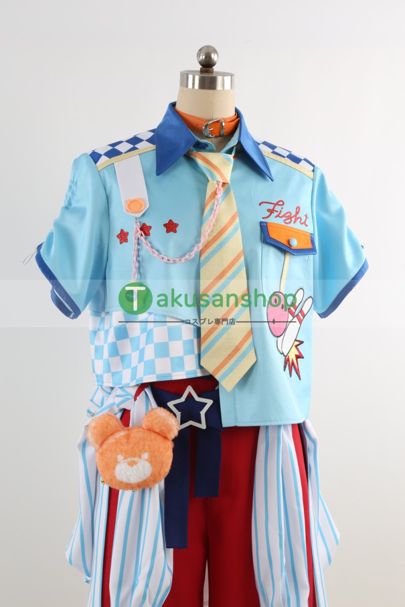 画像6: あんスタ あんさんぶるスターズ   シャッフルユニット  クマクマレスＱ  レスQベアズ  仁兎なずな 月永レオ 姫宮桃李 遊木真 カンナ   風 コスチューム コスプレ衣装 オーダーメイド (6)