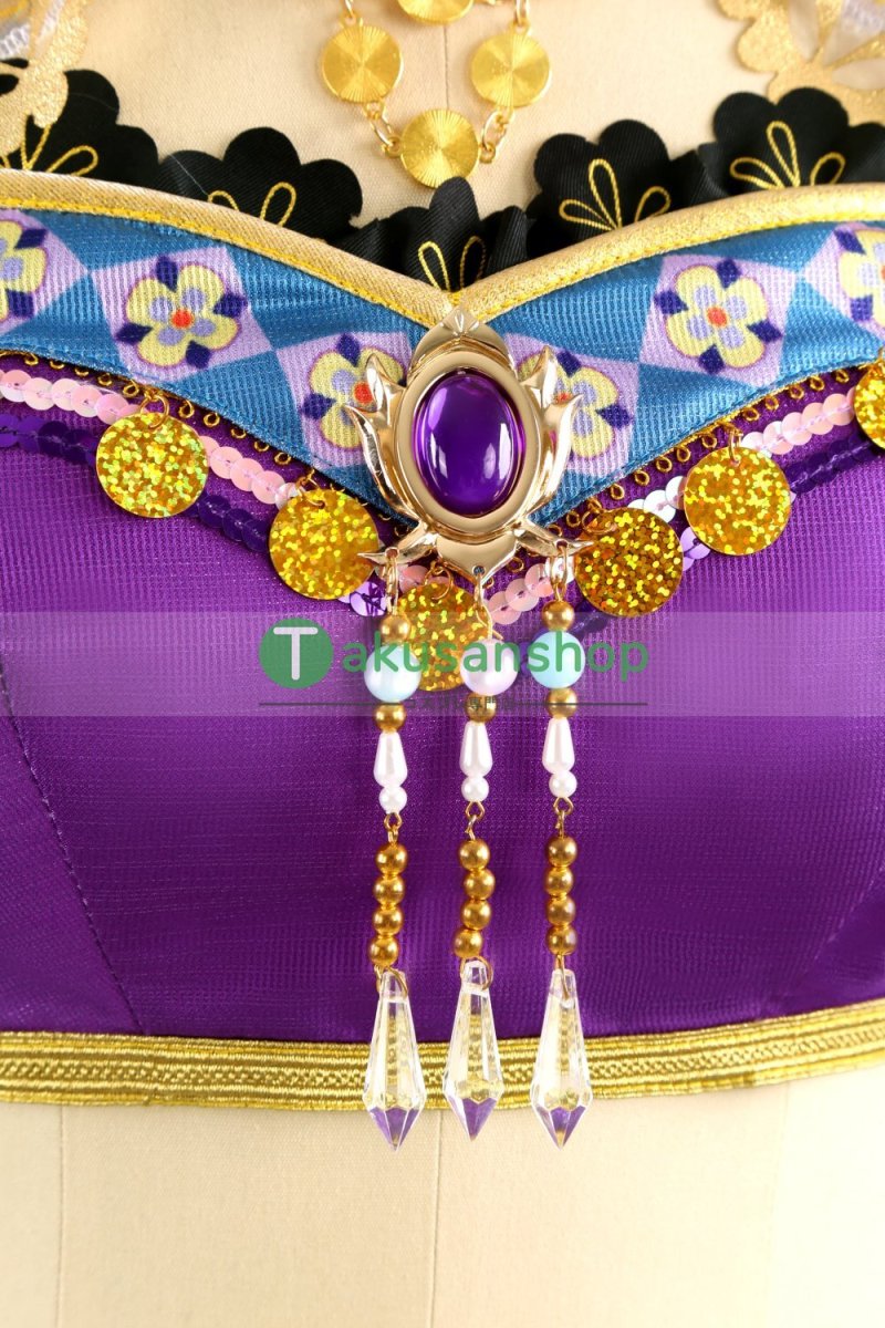 画像4: LoveLive!  ラブライブ！ μ's 踊り子編　覚醒後  東條希   風 コスチューム コスプレ衣装 オーダーメイド (4)