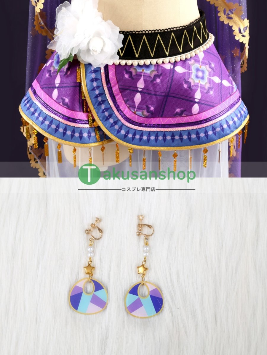 画像8: LoveLive!  ラブライブ！ μ's 踊り子編　覚醒後  東條希   風 コスチューム コスプレ衣装 オーダーメイド (8)