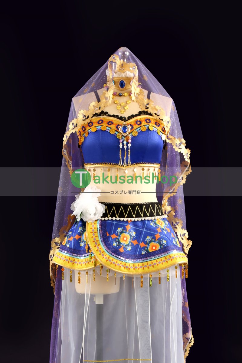 画像2: LoveLive!  ラブライブ！ μ's 踊り子編　覚醒後  園田海未   風 コスチューム コスプレ衣装 オーダーメイド (2)