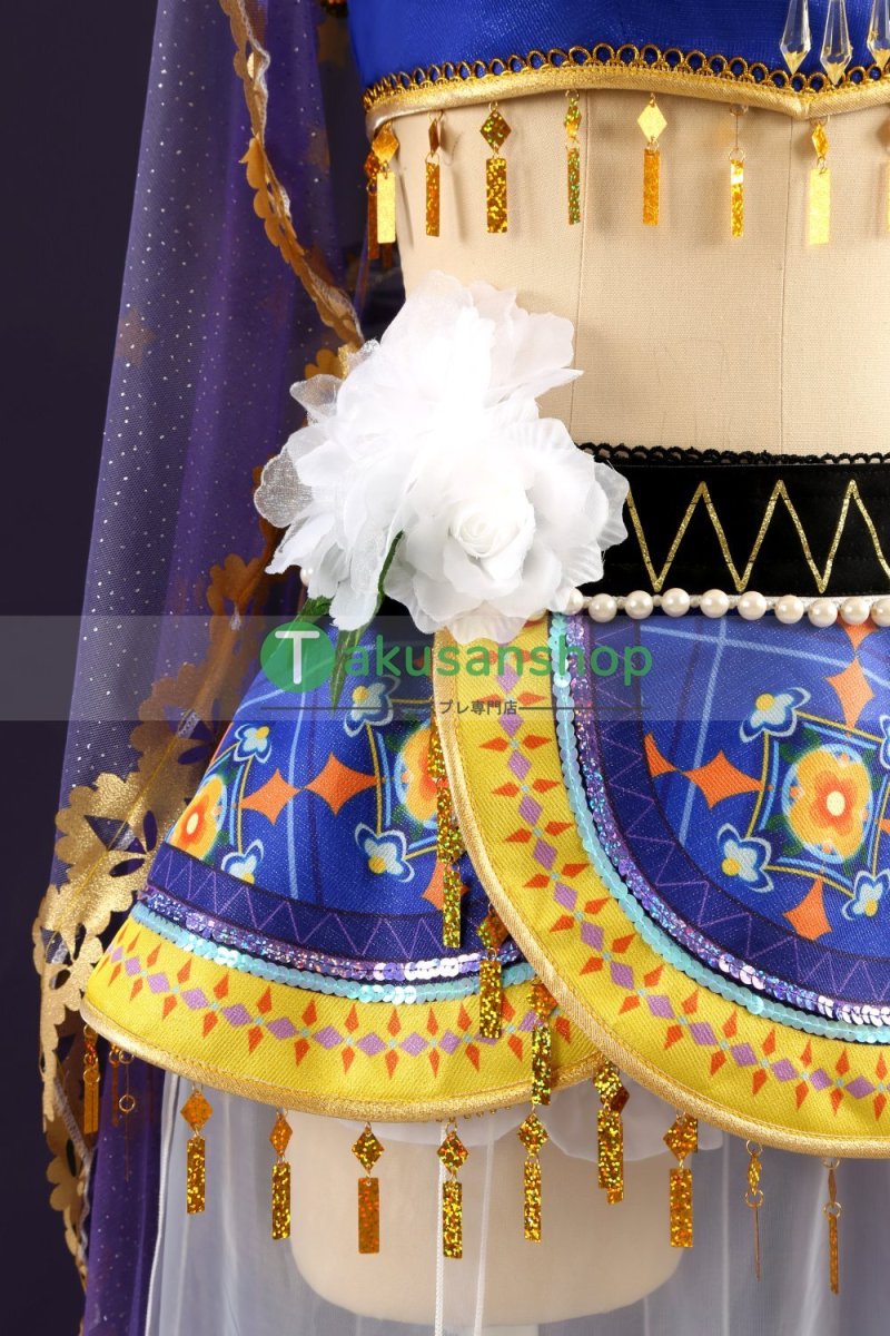 画像6: LoveLive!  ラブライブ！ μ's 踊り子編　覚醒後  園田海未   風 コスチューム コスプレ衣装 オーダーメイド (6)