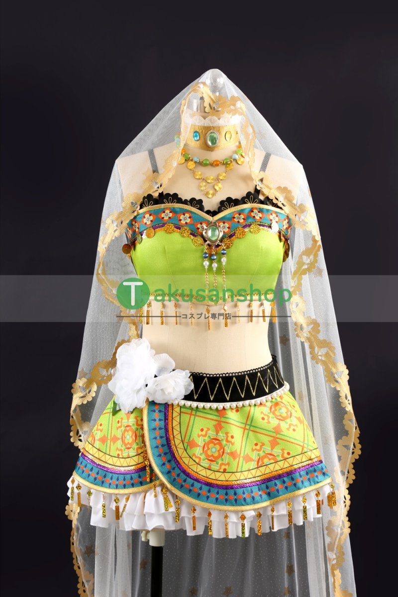 画像2: LoveLive!  ラブライブ！ μ's 踊り子編　覚醒後  小泉花陽   風 コスチューム コスプレ衣装 オーダーメイド (2)