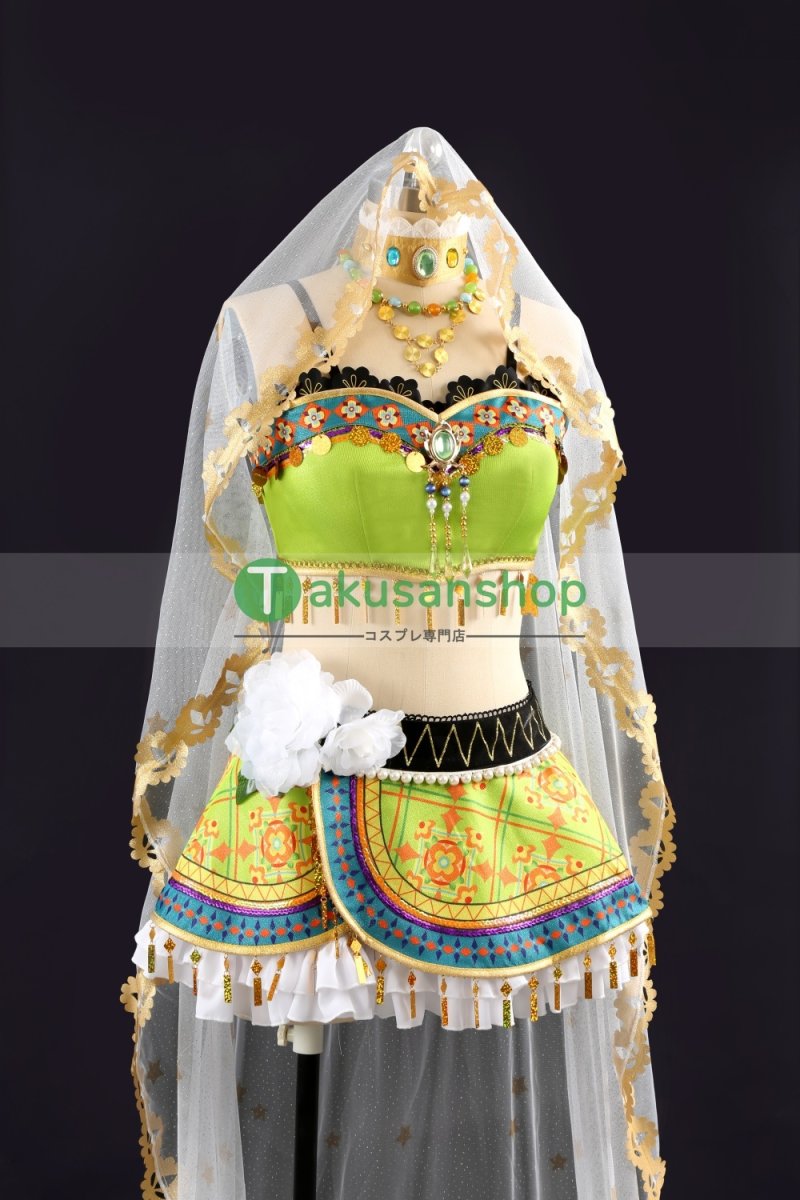 画像3: LoveLive!  ラブライブ！ μ's 踊り子編　覚醒後  小泉花陽   風 コスチューム コスプレ衣装 オーダーメイド (3)