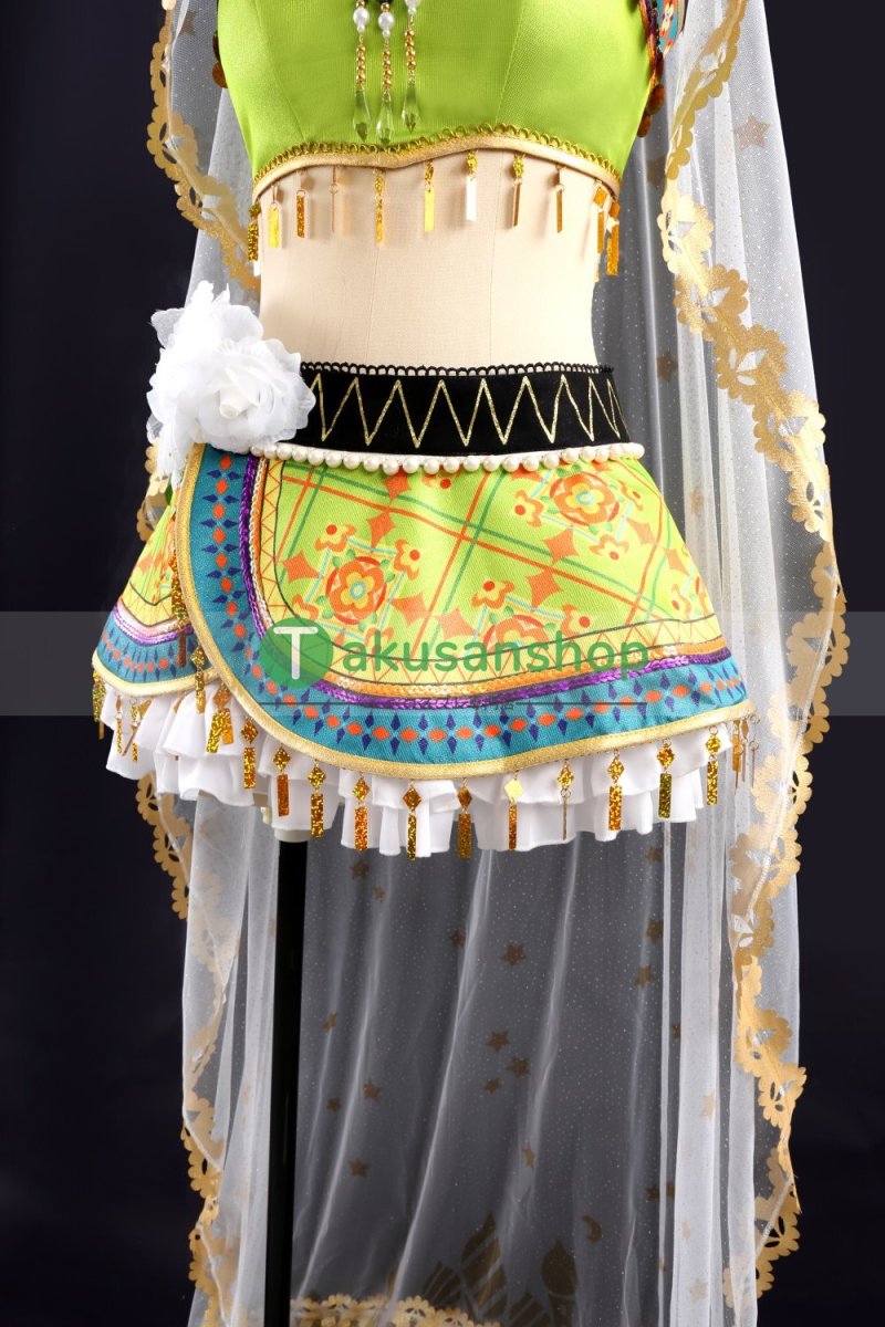画像6: LoveLive!  ラブライブ！ μ's 踊り子編　覚醒後  小泉花陽   風 コスチューム コスプレ衣装 オーダーメイド (6)
