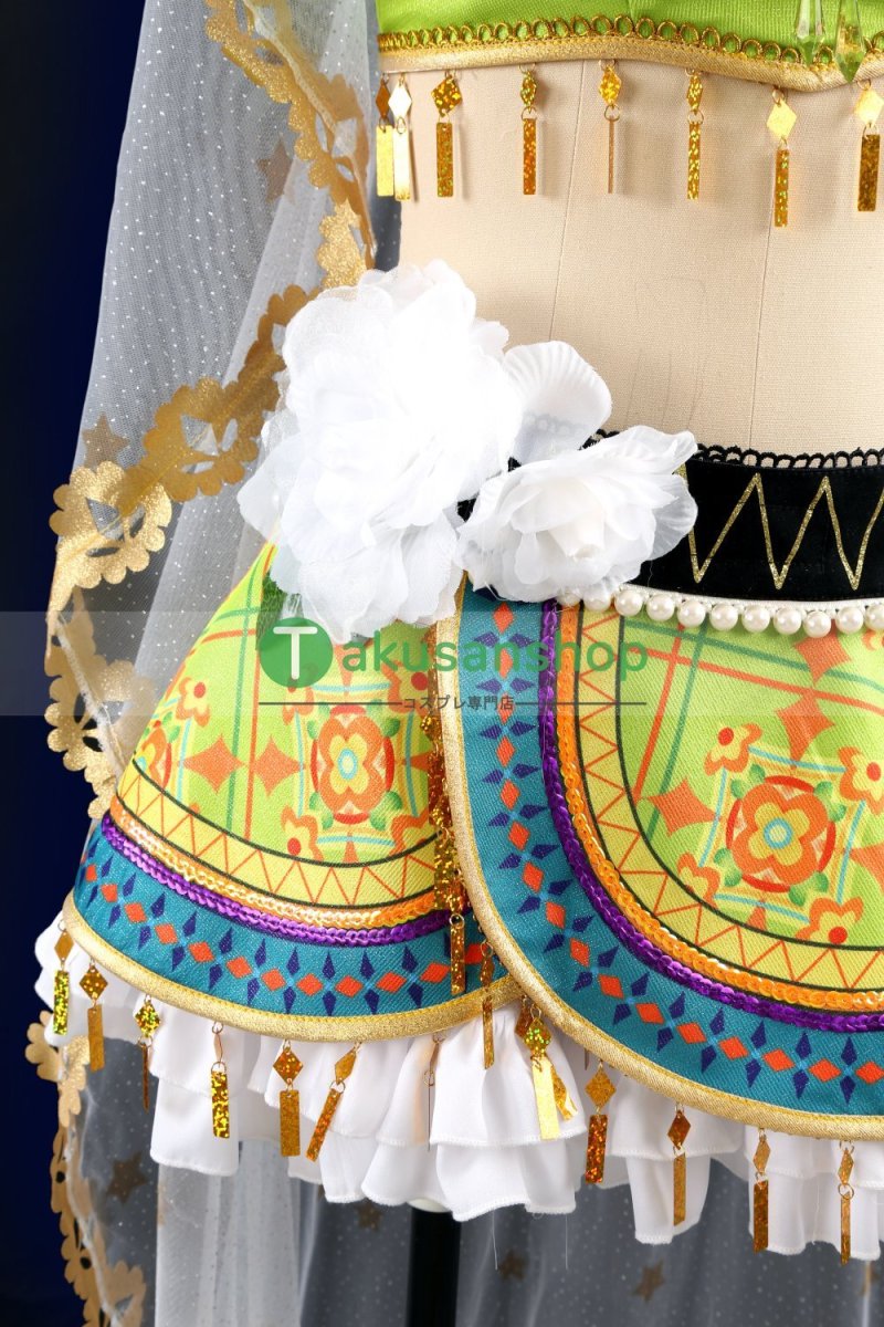 画像7: LoveLive!  ラブライブ！ μ's 踊り子編　覚醒後  小泉花陽   風 コスチューム コスプレ衣装 オーダーメイド (7)
