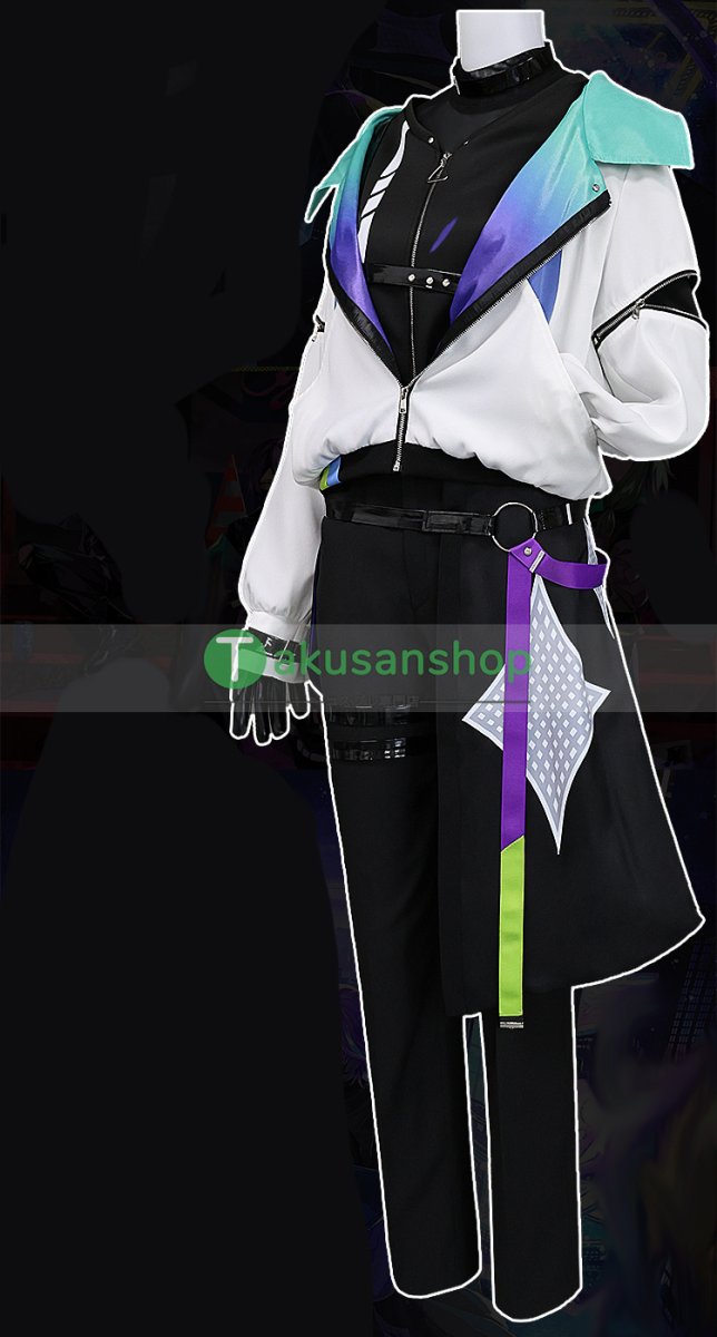 画像3: プロセカ プロジェクトセカイ カラフルステージ! feat.初音ミク ワンダーランズ×ショウタイム × 鏡音リン サイバーパンクデッドボーイ 神代類 風 コスプレ衣装 コスチューム (3)