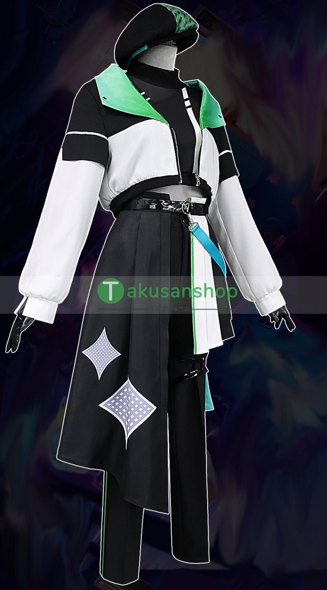 画像2: プロセカ プロジェクトセカイ カラフルステージ! feat.初音ミク ワンダーランズ×ショウタイム × 鏡音リン サイバーパンクデッドボーイ  草薙寧々 風 コスプレ衣装 コスチューム (2)