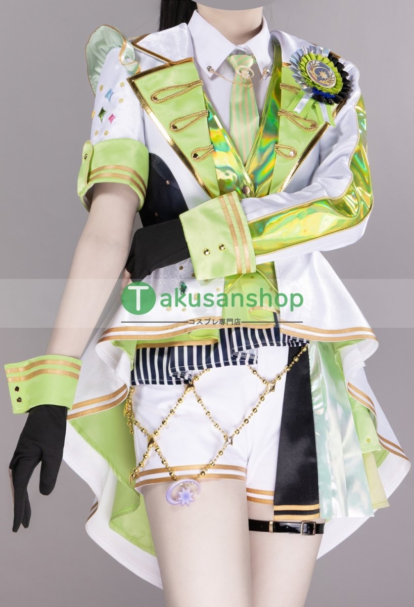 画像2: プロセカ プロジェクトセカイ カラフルステージ！ feat.初音ミク  5th Anniversary 5周年 感謝祭  日野森志歩  風 コスプレ衣装 コスチューム  (2)