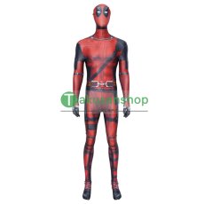 画像1: デッドプール Deadpool ウェイド ウィルソン 風 全身タイツ ゼンタイ 子供 コスチューム コスプレ衣装 (1)