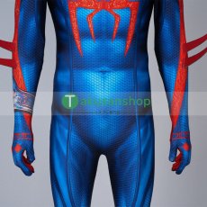 画像9: スパイダーマン:アクロス・ザ・スパイダーバース 2 スパイダーマン2099 風 全身タイツ ゼンタイ 子供 コスチューム コスプレ衣装 (9)