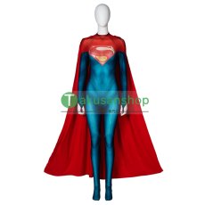 画像1: 映画 THE FLASH ザ・フラッシュ Supergirl スーパーガール 風 全身タイツ ゼンタイ 子供 コスチューム コスプレ衣装 (1)