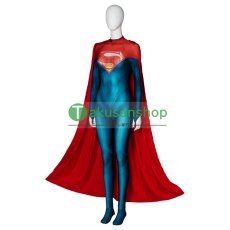 画像3: 映画 THE FLASH ザ・フラッシュ Supergirl スーパーガール 風 全身タイツ ゼンタイ 子供 コスチューム コスプレ衣装 (3)