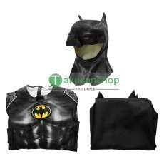 画像18: Batman 1989映画 バットマン  ブルース・ウェイン 風 全身タイツ ゼンタイ 子供 コスチューム コスプレ衣装 (18)