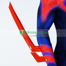 画像12: スパイダーマン:アクロス・ザ・スパイダーバース 2 スパイダーマン2099 風 全身タイツ ゼンタイ 子供 コスチューム コスプレ衣装 (12)