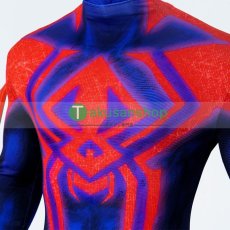 画像8: スパイダーマン:アクロス・ザ・スパイダーバース 2 スパイダーマン2099 風 全身タイツ ゼンタイ 子供 コスチューム コスプレ衣装 (8)