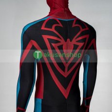 画像8: スパイダーマン:アクロス・ザ・スパイダーバース 2023 スパイダーマン アンリミテッド 風 全身タイツ ゼンタイ 子供 コスチューム コスプレ衣装 (8)