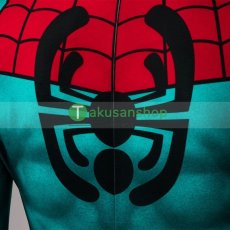画像11: スパイダーマン:アクロス・ザ・スパイダーバース 2023 スパイダーマン 風 全身タイツ ゼンタイ 子供 コスチューム コスプレ衣装 (11)