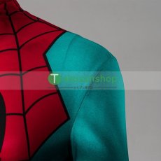 画像7: スパイダーマン:アクロス・ザ・スパイダーバース 2023 スパイダーマン 風 全身タイツ ゼンタイ 子供 コスチューム コスプレ衣装 (7)