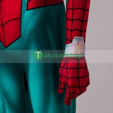 画像8: スパイダーマン:アクロス・ザ・スパイダーバース 2023 スパイダーマン 風 全身タイツ ゼンタイ 子供 コスチューム コスプレ衣装 (8)